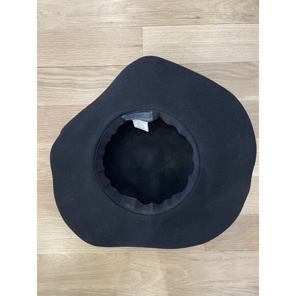 Scala Pronto 100% Felt Wool Black Fedora Hat Size 21.5 Internal Diameter EUC! - Picture 3 of 6